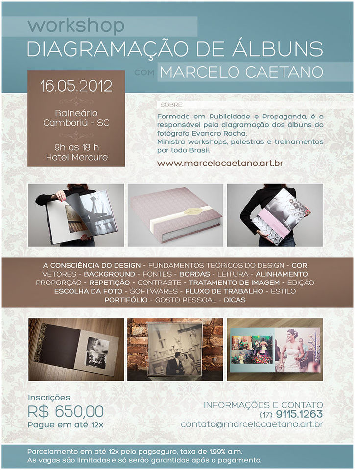 Workshop de diagramação de álbuns - Balneário Camboriú 2012