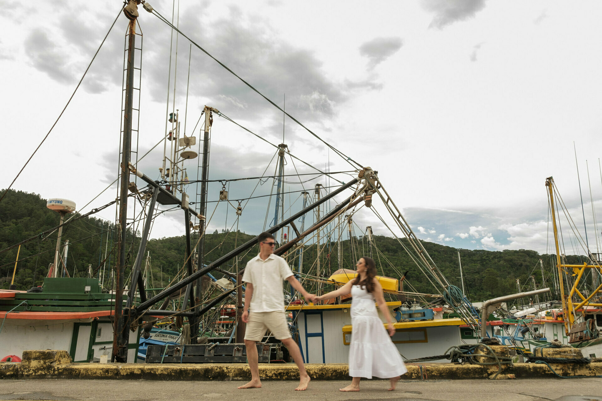Ensaio pré-casamento na praia - Stephane e Nicholas