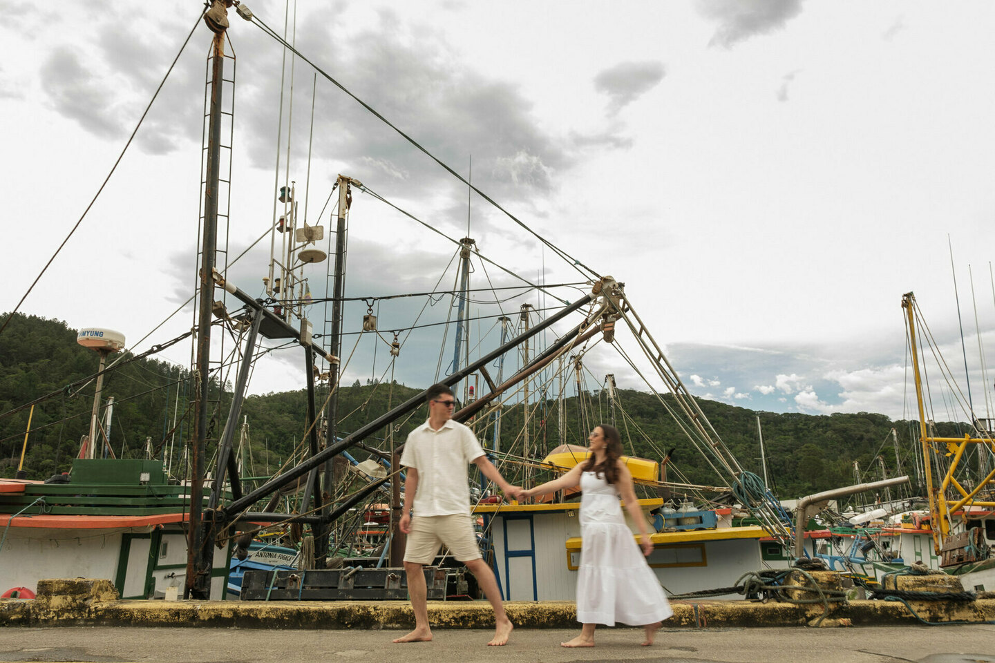 Ensaio pré-casamento na praia - Stephane e Nicholas